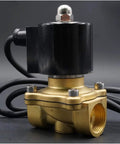Waterproof Solenoid Valve Normally Closed One Half Inch Up To Two Inches Water Shutoff For Fountain And Irrigation IP68 Underwater Ready Go-To Size Range Minus Five To Eighty Celsius Durable Coil Easy Install Ideal DIY Or Professional brass body with threaded port