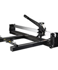 1200mm Manual Ceramic Tile Cutter Pro Grade With All Steel Frame Foldable Design, side view, black aluminum handle visible