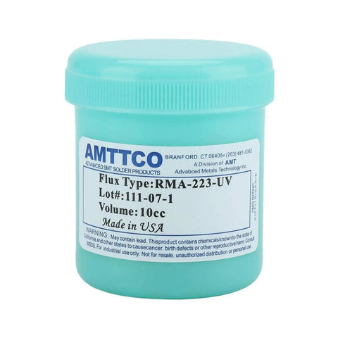 Insulation Solder Flux Paste RMA 223 For Electronics Repair, 100g jar with labeled details, quick dry soldering for PCBs