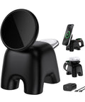 Magnetic Wireless Charging Station With 15W Dope Fast Charging For IPhone 12 Through 17 Pro Max 5W For Apple Watch And AirPods