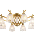 European Luxe Ceiling Chandelier That Slays Rooms With Modern Classic Charm And A Massive 87cm Diameter And Compact 32cm Height With Energy Saving Bulb Socket And Ridiculously Durable Build For Bedrooms Living Rooms Offices Hotel Level Elegance