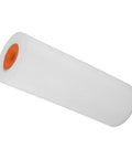 Smooth As Silk Mini Paint Roller Set With Reusable Sleeves, white roller sleeve with orange end, perfect for precise painting.