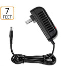 7 Foot AC DC Power Adapter For DED-200 MAX And EC6782 Electronic Drum Module Replacement 9V DC Power Supply, coiled cable