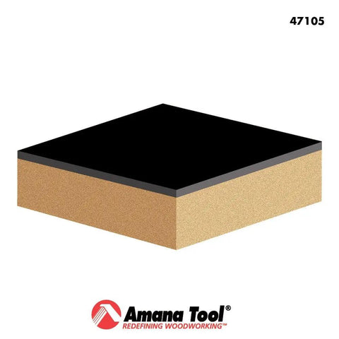 Carbide Tipped Dynabit Laminate Flush Trim Bit Half Inch Diameter One Inch Cutting Height Quarter Inch Shank Two And Five Eighths Inch Overall Length Down Shear For Ultra Smooth Finish Ideal For Laminate Edges And Trim Work