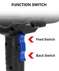 Close-up of function switch on Portable Ratchet Cable Cutter With Tool Box For Electric Power Construction Cut Copper And Aluminum Cables