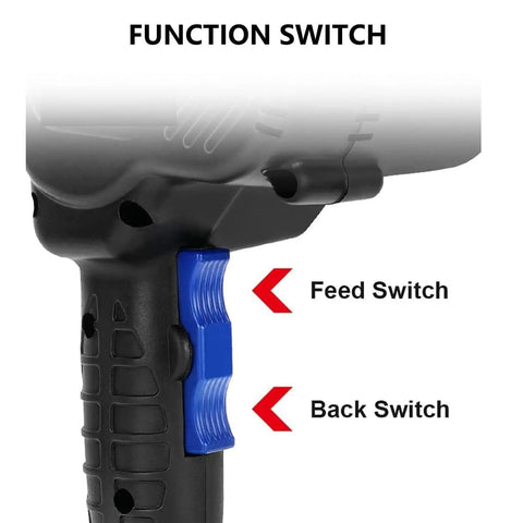 Close-up of function switch on Portable Ratchet Cable Cutter With Tool Box For Electric Power Construction Cut Copper And Aluminum Cables