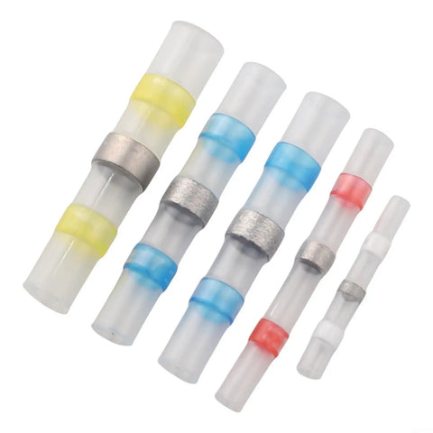 200 Piece Solder Seal Heat Shrink Butt Connectors Kit Waterproof Wire Terminals Perfect For Marine Auto Truck RV Trailer Wiring Splice Quick Repairs And Tight Spaces Without Complex Tools, assorted sizes