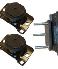 Heavy Duty Engine Mount Set Direct Swap For Nissan Frontier Pathfinder Xterra 2005 To 2020 4.0L V6 with rubber dampers and metal brackets.