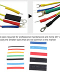 Top Rated Heat Shrink Tubing Kit With 2 To 1 Shrink Ratio In 5 Hottest Colors And 12 Super Sizes For Electrical Wire Wrap, Home Diy Repairs, And Professional Maintenance Projects Done Right. assorted heat shrink sleeves for wire terminals, plastic box