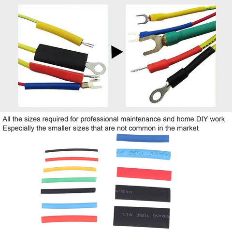 Top Rated Heat Shrink Tubing Kit With 2 To 1 Shrink Ratio In 5 Hottest Colors And 12 Super Sizes For Electrical Wire Wrap, Home Diy Repairs, And Professional Maintenance Projects Done Right. assorted heat shrink sleeves for wire terminals, plastic box