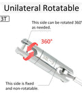 3 Ton Cable Pulling Swivel 360 Degree Heavy Duty Wire Bearing Breakaway Tool For Grid Work And Electricians showing rotatable 360 degree mechanism.