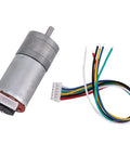 65Mm Encoder Gear Motor Kit With Mounting Bracket For Smart Car Robots, 12V DC Micro Speed Reduction Motor with wiring