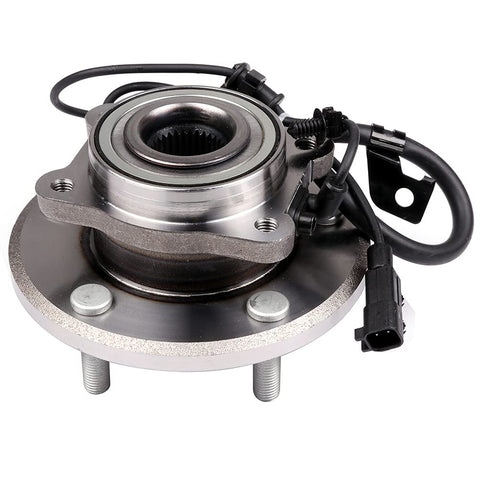 Close-up of Rear Left Wheel Hub Bearing Assembly For 2014-2015 Ram ProMaster 2500 3500, showing bolts and electrical connector