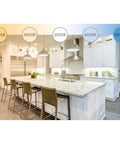 Modern kitchen with 6 Inch Round Surface Mount LED Recessed Downlight With Adjustable Color Temperature 2700K To 5000K