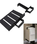 Under Desk PC Mount Heavy Duty Steel Computer Tower Holder Tool Free U Shaped Clamp No Sweat Install, black mount for desk.
