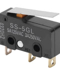 Close-up of SS-5GL micro limit switch, part of 10 Pack Printer Mechanical Limit Switch Kit For Endstop RAMPS 1 4 DIY 3D Printer