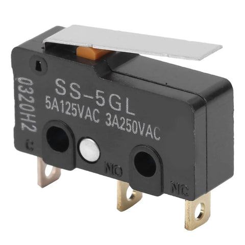 Close-up of SS-5GL micro limit switch, part of 10 Pack Printer Mechanical Limit Switch Kit For Endstop RAMPS 1 4 DIY 3D Printer