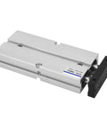 Double Rod Pneumatic Air Cylinder 20mm Bore 75mm Stroke Aluminum Alloy Double Acting Built Tough With Hard Oxidation Treatment