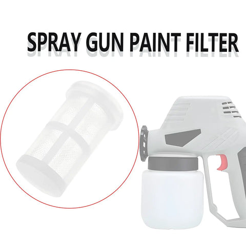 Image of Ten Piece Heavy Duty Nylon Paint Sprayer Filter Kit 50 Mesh Suction Feed Strainers, close-up of filter.