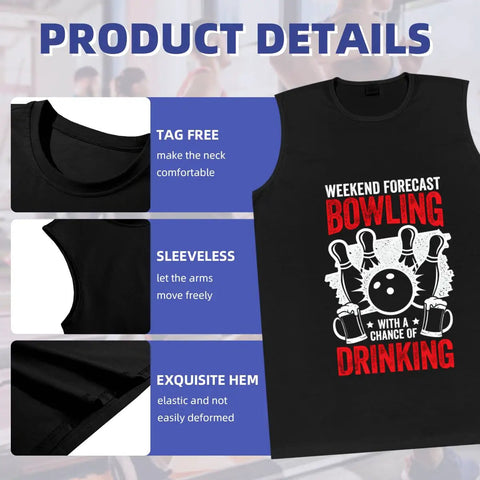 Men's Soft Cotton Muscle Tank Top With Fresh Bike Mechanic Graphic Design Ultra Lightweight Sleeveless Gym Shirt And Breathable Summer Undershirt For Turning Wrenches Or Casual Flex showing tag-free neckline, sleeveless design, and exquisite hem detail.