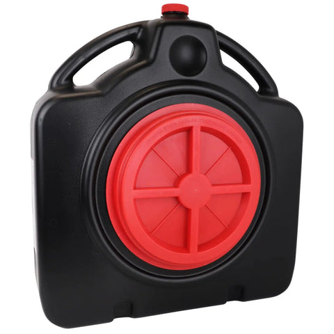 Lightweight 15 Quart Oil Change Pan With Filter Drain Screen Large 8 Inch Drain Opening And Easy Pour Spout For Quick Transport