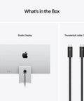 Studio Display With Tilt-Adjustable Stand And Standard Glass, 27-Inch 5K Retina Screen, includes Thunderbolt cable (1 m)