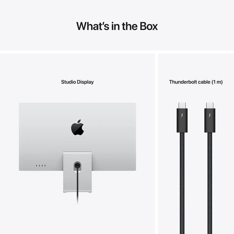 Studio Display With Tilt-Adjustable Stand And Standard Glass, 27-Inch 5K Retina Screen, includes Thunderbolt cable (1 m)