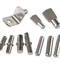 Heavy Duty Cabinet Shelf Clips 50pcs Set For Laminate Shelves Durable Furniture Hardware Brackets With Central Axis Clamp