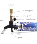 Portable Lab Gas Torch with Tripod Multifunction Lab Style Burner for Disinfection and Precision Flame On The Go Oxygen and Gas