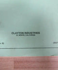 No Fuss Steam Cleaner Operator Manual SE 150B S 809 Replacement Guide cover from Clayton Industries, green paper, clear print.