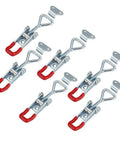 Six Pack Latch Draw Hasp Spring Loaded Clamp For Cabinet Door Lock And Trailer Box Latch Beefy Carbon Steel Fastener Heavy Duty