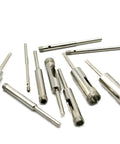 Powerhouse 10 Piece Premium Diamond Hole Saw Kit For Slicing Tile Glass Marble Granite Like Warm Butter With One Eighth Straight Shank, silver drill bits set.