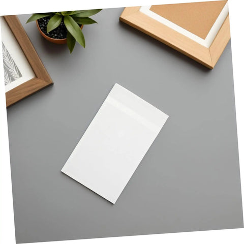 Translucent Glassine Envelopes 200 Pack 9x12 Plus 3cm Frosted Paper Bags for mailing crafts storage and organization on a desk