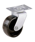 Shepherd Hardware 9558 1-5/8-in plastic swivel caster with mounting plate, black