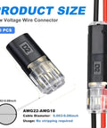 Get A Fast Fix With Double Wire Locking Plugs, 30 Pcs Of 2 Pin Pluggable Connectors That Skip The Strip Job For Home Lighting And Quick Wiring Jobs Without Tools, 30 pcs D2 low voltage wire connectors for AWG22-AWG18 cable