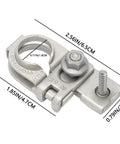 Gotta Keep Your Daily Driver Running Smooth With This Heavy Duty Positive Battery Terminal For Hyundai And Kia 2015 Through 2020 Featuring Bulletproof M6 Nuts And Solid Fuse Connections, stainless steel terminal with dimensions.