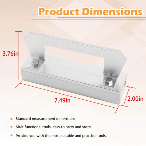 Bevel Jig For Knife Making With Strong Magnets, Ideal For Crafting Knives And Any Shape, showing dimensions and design