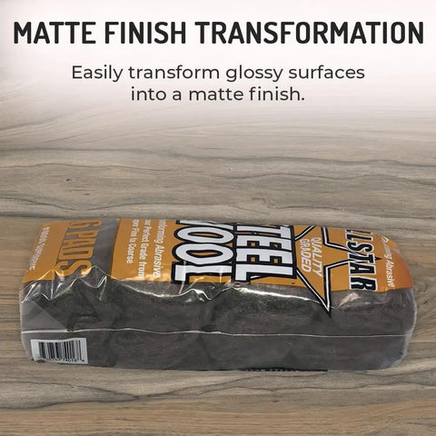 Pack of Fine 0000 Steel Wool Pads 16 Pack For Buffing Polishing Matte Finish Transformations DIY Friendly Metal Polish