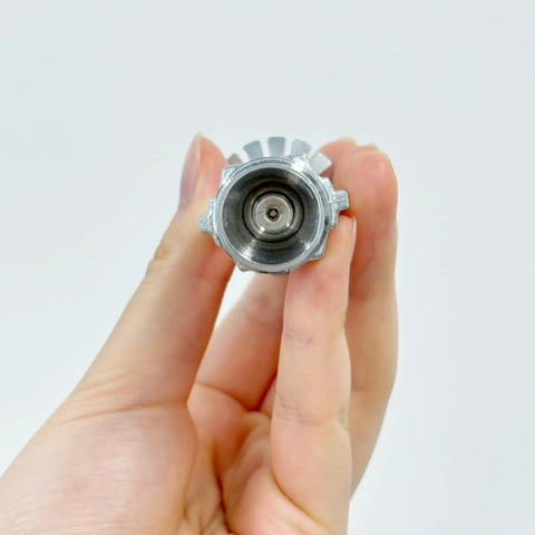 Premium Automatic Fire Sprinkler Head With One Inch Thread And 155 Fahrenheit Heat Trigger For Upright Systems showing threaded brass head from the front.