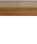 Built Tough Industrial Rustic Coffee Table Crafted From Thick Solid Acacia Wood With Two Deep Storage Drawers And Heavy Duty X Shaped Steel Base For Modern Living Room Decor, front view.
