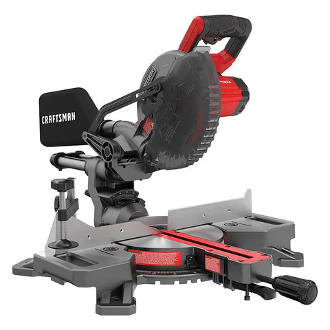 V20 Cordless Sliding Miter Saw 7 1 4 Inch With Single Bevel Includes Battery And Charger 3800 RPM Motor For Fast Clean Cuts Through Lumber Hardwood Trim And Baseboard Built Heavy Duty For Beast Mode Woodwork
