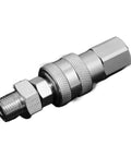 Built Tough Carbon Steel Hydraulic Quick Coupler Designed For High Pressure Systems Smooth M10x1.5 And M16x1 Threads Plugin style connection