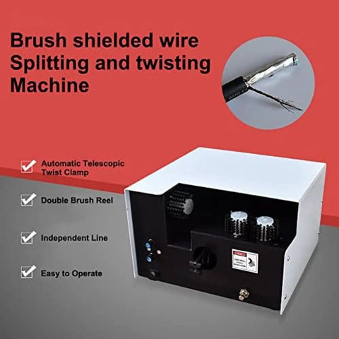 Auto Adjustable Wire Twisting Machine For Shielded Cable, compact design, automatic twisting and splitting tool, easy operation
