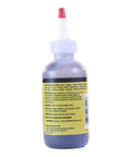 Side view of Mr Zip Extra Fine Dry Graphite Lubricant 2oz Bottle with yellow label and red nozzle, for quiet hinges and locks.