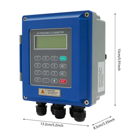 Digital Ultrasonic Flow Meter For Water And Liquids With LCD Display IP67 Tough Shell TM1 Sensor DN20 700mm Flowmeter Counter