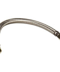 Braided Stainless Steel Ice Maker Water Line 12 Inch With One Quarter Inch Female Compression Ends Lead Free UPC Approved