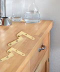 360 Degree Copper Pivot Hinge For Hidden Doors Attic Ladders And Cabinet Doors 1.92 Inch Replacement Hardware on countertop