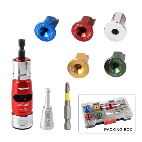 Heavy Duty Wire Strippers Tool For Drill Electric Speed Twisting Device Fast Aluminum Insulation Remover Professional Grade with attachments