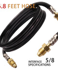 6.8 foot hose for Pro Grade Argon CO2 Gas Regulator Flow Meter With 6.8 Foot Hose For TIG And MIG Welders CGA 580 Compatible
