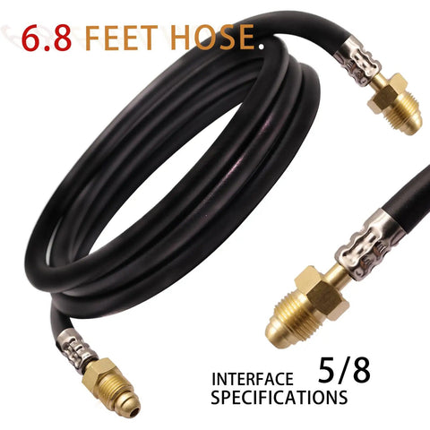 6.8 foot hose for Pro Grade Argon CO2 Gas Regulator Flow Meter With 6.8 Foot Hose For TIG And MIG Welders CGA 580 Compatible